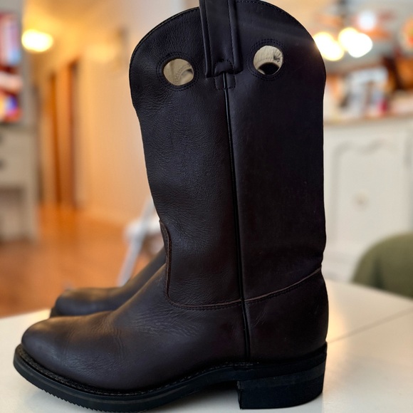 Canada West Boots SIERRA Men’s 8 Wide Western Cowboy Leather Oil Resistant Brown - Picture 9 of 9